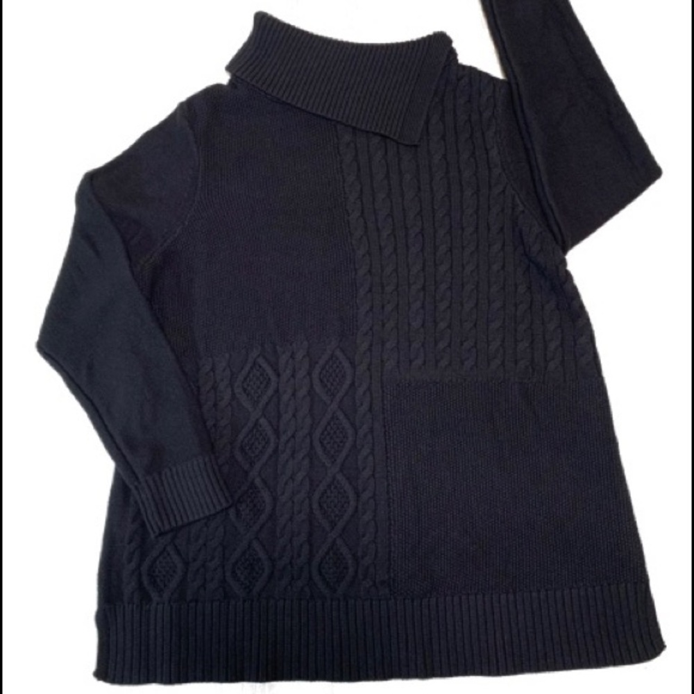 CHARTER CLUB WOMEN’S CORE PULLOVER DEEP BLACK SWEATER SIZE XL
